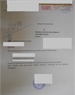 Demande d'un bordereau de situation fiscale - timbrée